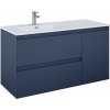 Elita Split skrinka 120x45.8x63.5 cm závesná kúpeľňová skrinka pod umývadlo modrá RE011206257030