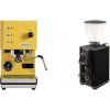 Profitec GO, yellow + Stone Espresso Pebble, black