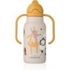 Termofľaša s úchytmi Liewood Kimmie 250ml Around the world Sandy