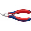 KNIPEX Greifzange Elektronik Backen flachrund gebogen 115mm KNIPEX