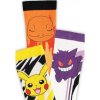 Difuzed Pokémon ponožky Crew - Pikachu, Charmander, Gengar - sada 3 ks (vel. 43 - 46)
