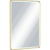 Excellent Corido zrkadlo 60x80 cm odĺžnikový s osvetlením s vyhrievacou podložkou zlatá DOEX.CO080.060.GL