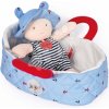 Doudou Julijou v modré přenášecí tašce 20 cm