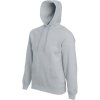 Fruit of the Loom Mikina Classic Hooded Sweat s kapucí COT-16220861005 2XL Melír šedá