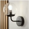 | Brilagi - Nástenná lampa MALIVA 1xE14/15W/230V čierna/číra | KM-1.220/CZARNY/TRANSPARENTNY
