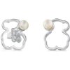 TOUS strieborné náušnice Silueta 713563510