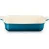 Le Creuset Zapekacia miska HERITAGE 32 cm, 4 l, DEEP TEAL, kamenina