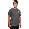 Pánske tričko Under Armour Tech Textured SS Castlerock/White L
