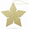 DECOLED Vianočná hviezda 80 cm zlatá, preglejka, vonkajšia