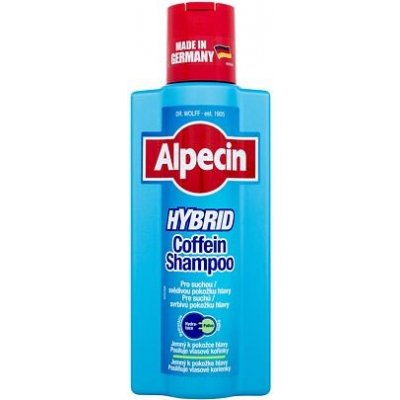 Alpecin Hybrid Coffein Shampoo 375 ml šampon proti padání vlasů pro suchou a citlivou pokožku pro muže