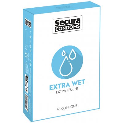 Kondómy Secura Extra Wet 48 ks