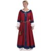 Outfit4Events Ranně středověké Isabel červeno-modrá