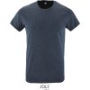 SOL's Collection Tričko Regent Fit, slim fit, krátký rukáv, pánské COT250553t5601-heather den S Melír denim modrá
