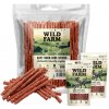 WILD FARM kačacie a ryžové tyčinky 500g pochúťka pre psa & WILD FARM mäkké kuracie prasa 2x80g pochúťka pre psa