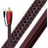 Audioquest Irish Red 5m (High-endový subwooferový kábel s uzemňovacím vodičom a konektory 1 x RCA - 1 x RCA. Vodiče z medi s dlhým zrnom a 0,5% striebra)