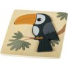 Zopa Drevené puzzle malé, Toucan