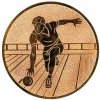 Bowling: Emblém - Nálepka na trofej Ø 50 mm bronzová