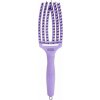 Olivia Garden Finger Brush kefa na vlasy masážna 6-radová stredná lavender