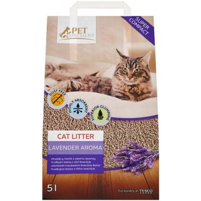 Tesco Pet Specialist Lavender Aroma hrudkujúce stelivo 5 l