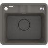DEANTE DEANTE - Momi metallic grey Granitový drez, 1-bowl ZKM_T103
