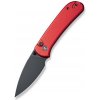 CIVIVI C22030E-2 Qubit vreckový nôž 7,6 cm, Black Stonewash, červená, hliník