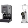 Gaggia New Classic EVO, grey + Eureka Helios 75, grey