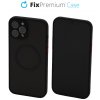 FixPremium - Puzdro Matte s MagSafe pre iPhone 12 Pro Max, čierna