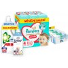 PAMPERS balíček IV. (plienkové nohavičky veľ. 4 – 114 ks, vlhčené obrúsky, prací gél a aviváž)