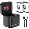 Trojkanálová nabíjačka batérií pre GoPro Hero 13 Black Telesin (S0-BCG-10-TGP) - bez batérií v balení