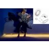 LED osvetlenie pod posteľ + schody 1,5M pás na senzor pohybu + nastaviteľný jas - PACK
