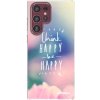 Picasee silikónový prehľadný obal pre Samsung Galaxy S22 Ultra 5G - Mysli pozitívne!