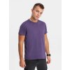 Bavlnené klasické fialové tričko s krátkym rukávom V9 TSBS-0146 - M