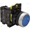 Tracon Klasické tlačidlo 1xNO 5A 230V IP65 modré NYG3-B