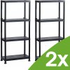 Sada 2 plastových regálov Keter Plus Shelf 60/4