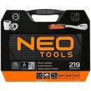 NEO TOOLS gola sada 1/2"+3/8"+1/4" + očkoploché klíče, 219ks, 08-671