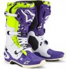 Boty TECH 10 limitovaná edice DIRT STUDIOS, ALPINESTARS (bílá/fialová/žlutá fluo, vel. 42)