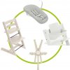 Akčný set STOKKE TRIPP TRAPP STOLIČKA White Wash + Baby set + novorodenecká sada + pásy