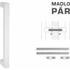 MPkovania FT - MADLO kód K02K 25x25 mm UN pár, 1225 mm, 1200 mm, BIM - biela matná (FBO)