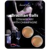 Secret Play Brazilian Balls Strawberries Champagne 2 ks