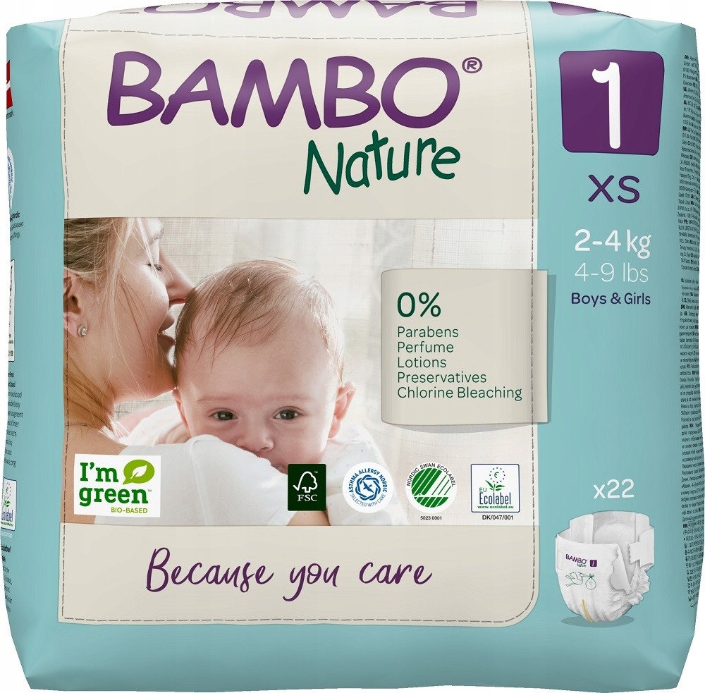 Bambo Nature 2 3 -6 Kg 30 Ks