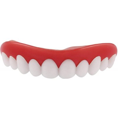 SMILE P19 Umělé plast zuby kosmetické perfektní úsměv krycí bílé zuby 1ks UN