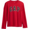 GAP V-FRCH LS Logo Tee červená