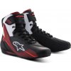 Boty FASTER-4, ALPINESTARS (černá/bílá/tmavě červená, vel. 41)