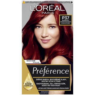 L'Oréal Préférence Féria P37 intenzívna tmavá červená farba na vlásie od  6,19 € - Heureka.sk