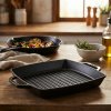 STAUB Grill At Home 28 x 28 cm čierna - železná grilovacia panvica