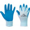 KIXX CHUNKY rukavice nylon. latex. dlaň Farba: Modrá, Veľkosť: 4