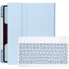 AppleKing puzdro s klávesnicou s okrúhlymi klávesmi a priestorom na Apple Pencil na iPad Air 4 (2020) / Air 5 (2022) / Pro 11
