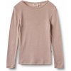 Detské tričko s dlhým rukávom z merino vlny ružovej dry rose Wheat Veľkosť: 98