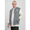 Starter College Fleece jacket heavymetal/palewhite