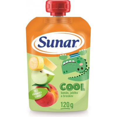 Sunárek Cool ovocie Broskyňa Banán jablko 120 g